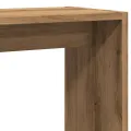 Table d'appoint chêne artisanal 50x26x50 cm bois d'ingénierie