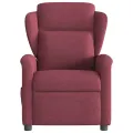 Fauteuil de massage inclinable Rouge bordeaux Tissu