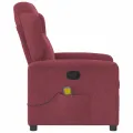 Fauteuil de massage inclinable Rouge bordeaux Tissu