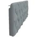 Coussin de tête de lit gris clair 180 cm tissu