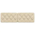 Coussin de tête de lit crème 160 cm tissu