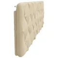 Coussin de tête de lit crème 160 cm tissu