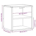 Table de chevet murale Chêne fumé 40x31x39,5 cm