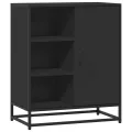 Buffet noir 62x35x76 cm bois d'ingénierie