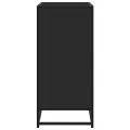 Buffet noir 62x35x76 cm bois d'ingénierie