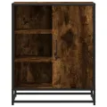 Buffet chêne fumé 62x35x76 cm bois d'ingénierie
