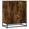 Buffet chêne fumé 62x35x76 cm bois d'ingénierie