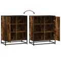 Buffet chêne fumé 62x35x76 cm bois d'ingénierie