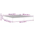  Cadre de lit ottoman sans matelas bleu foncé 180x200 cm velours