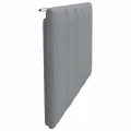 Coussin de tête de lit gris clair 100 cm tissu