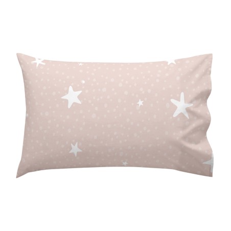 Jeu de draps HappyFriday Basic Kids Little star Rose Lit de bébé 2 P