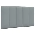Coussin de tête de lit gris clair 90 cm tissu