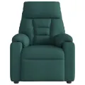 Fauteuil inclinable électrique Vert foncé Tissu