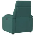 Fauteuil inclinable électrique Vert foncé Tissu