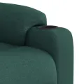 Fauteuil inclinable électrique Vert foncé Tissu