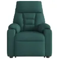 Fauteuil inclinable électrique vert foncé tissu