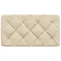 Coussin de tête de lit crème 80 cm tissu