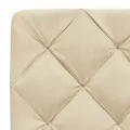 Coussin de tête de lit crème 80 cm tissu