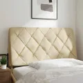 Coussin de tête de lit crème 100 cm tissu