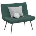 Banc gris foncé 110x74x84 cm velours