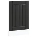 Panneau de lave-vaisselle Lucca noir bois d'ingénierie