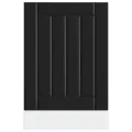 Panneau de lave-vaisselle Lucca noir bois d'ingénierie
