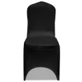 Housse de chaise extensible 100 pcs Noir
