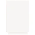 Bureau blanc 140x50x75 cm bois massif de pin