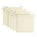 Chaises de jardin et coussins crème lot de 6 Bois teck massif