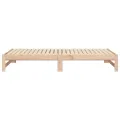 Lit coulissant sans matelas 2x(90x200) cm Bois de pin massif