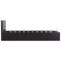 Cadre de lit à rangement hydraulique Noir Similicuir 90x200 cm