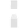 Étagères murales 2 pcs blanc 100x15x20 cm bois d'ingénierie