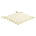 Chaises de jardin empilables avec coussins lot de 6 Teck solide