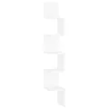 Étagère d'angle murale Blanc 20x20x127,5 cm bois d’ingénierie