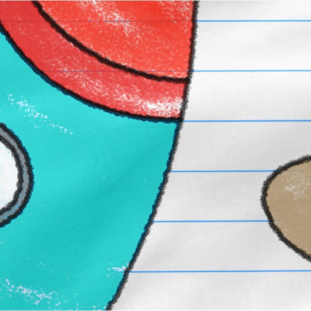 Saco Nórdico sin Relleno HappyFriday Mr Fox Space rocket Multicolor 1