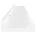 Étagères murales 4 pcs Blanc brillant 80x9x3 cm