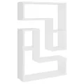 Étagères murales 2 pcs blanc 50x15x50 cm bois d'ingénierie