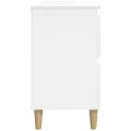 Meuble d'évier blanc 80x33x60 cm bois d'ingénierie