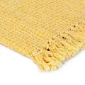 Couverture en coton 220 x 250 cm Jaune moutarde