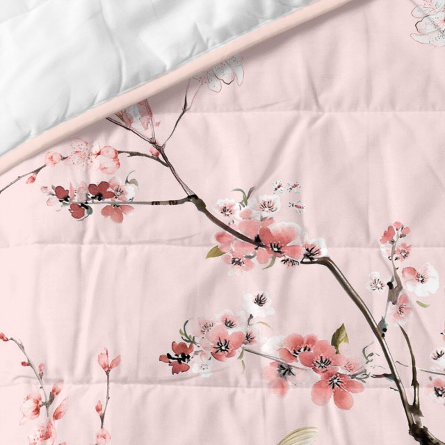 Steppdecke HappyFriday HF Chinoiserie Bunt Rosa 240 x 260 cm