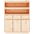 Buffet haut 89x40x116,5 cm Bois massif de pin