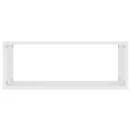 Étagères murales cube 2 pcs Blanc 60x15x23 cm Bois d’ingénierie
