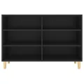 Buffet noir 103,5x35x70 cm bois d'ingénierie