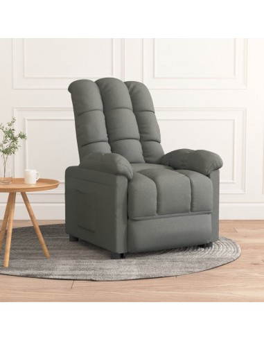 Fauteuil inclinable Gris foncé Tissu