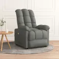 Fauteuil de massage Gris foncé Tissu