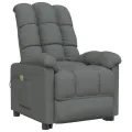 Fauteuil de massage Gris foncé Tissu