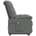 Fauteuil de massage Gris foncé Tissu