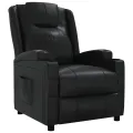 Fauteuil inclinable Noir Similicuir