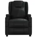 Fauteuil inclinable Noir Similicuir