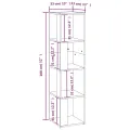 Armoire d'angle Chêne sonoma 33x33x132 cm Bois d’ingénierie
